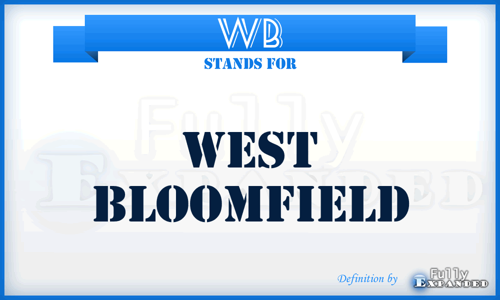 WB - West Bloomfield