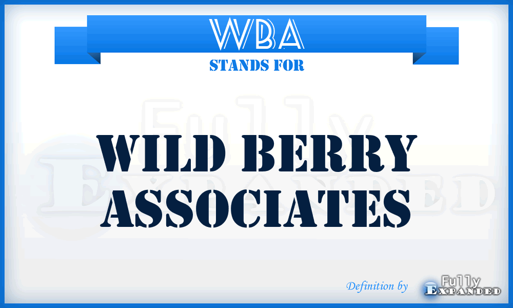 WBA - Wild Berry Associates