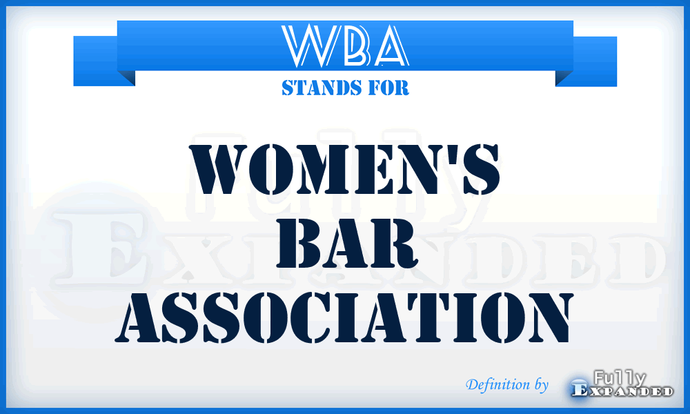 WBA - Women's Bar Association