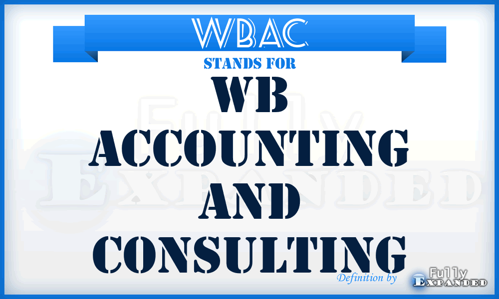 WBAC - WB Accounting and Consulting