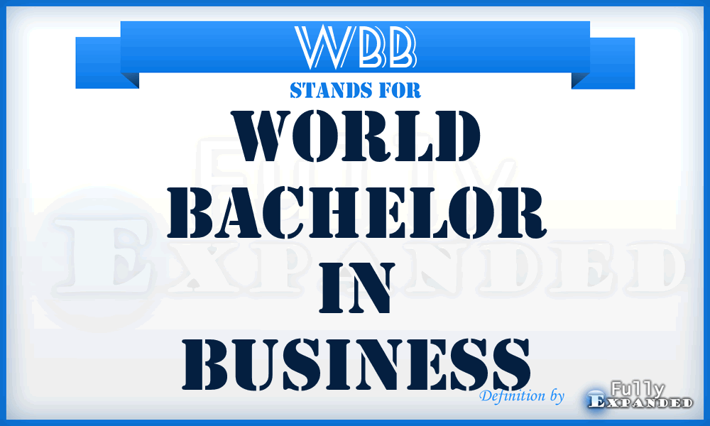 WBB - World Bachelor in Business