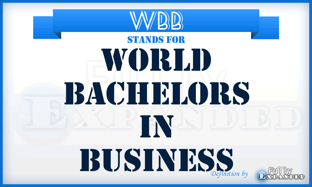 WBB - World Bachelors in Business