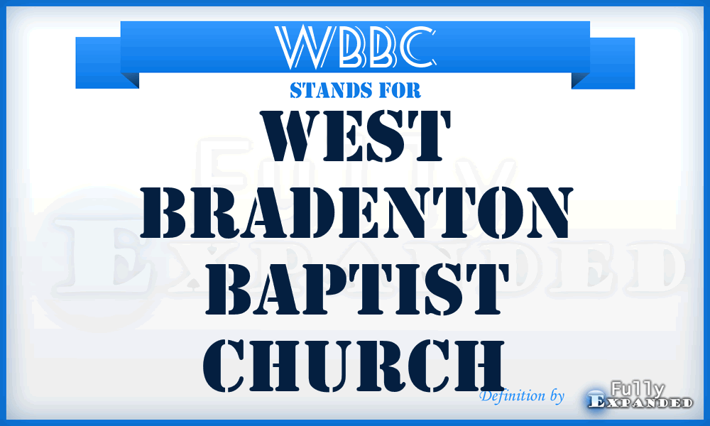 WBBC - West Bradenton Baptist Church