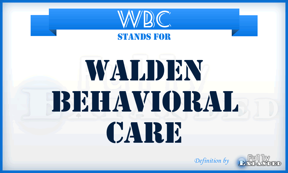 WBC - Walden Behavioral Care