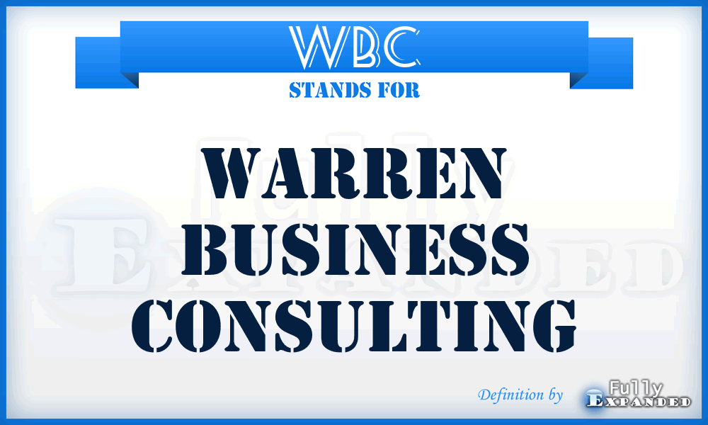 WBC - Warren Business Consulting