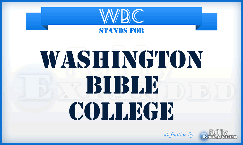 WBC - Washington Bible College