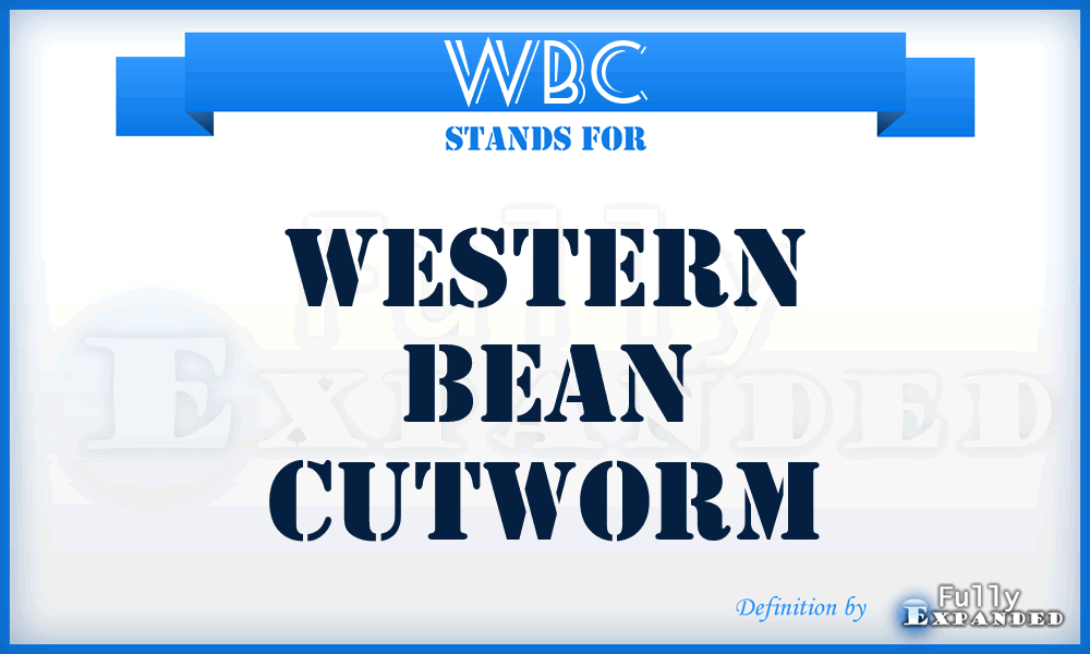 WBC - Western Bean Cutworm
