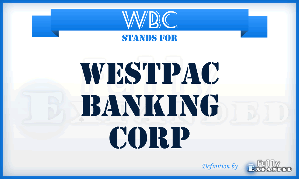 WBC - Westpac Banking Corp
