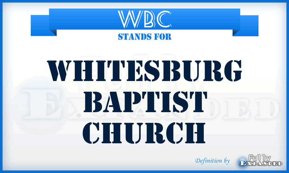 WBC - Whitesburg Baptist Church