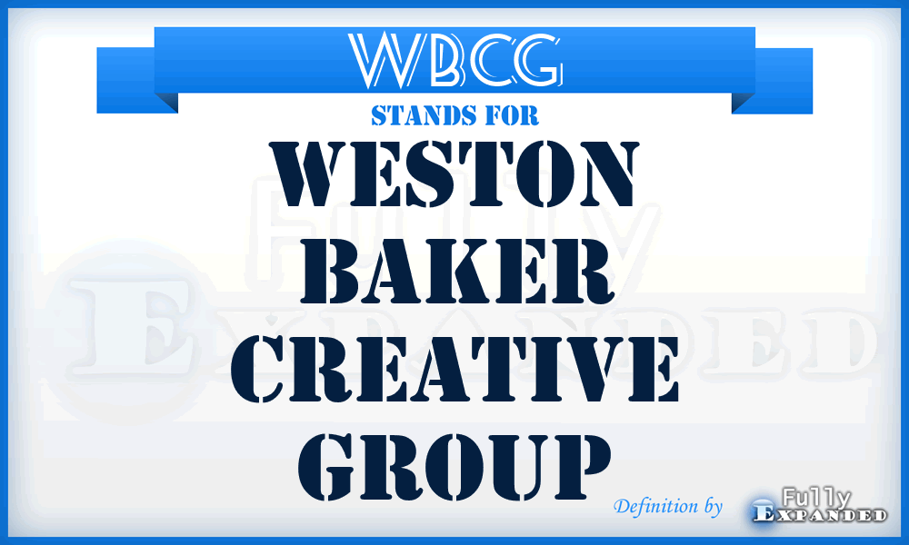 WBCG - Weston Baker Creative Group