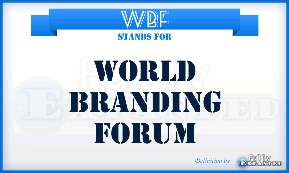 WBF - World Branding Forum