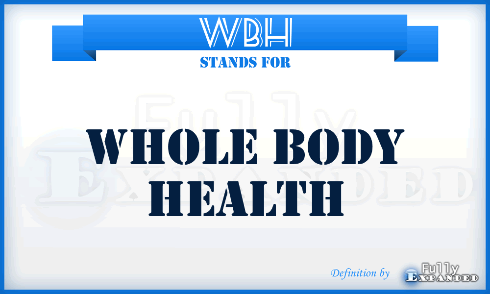 WBH - Whole Body Health