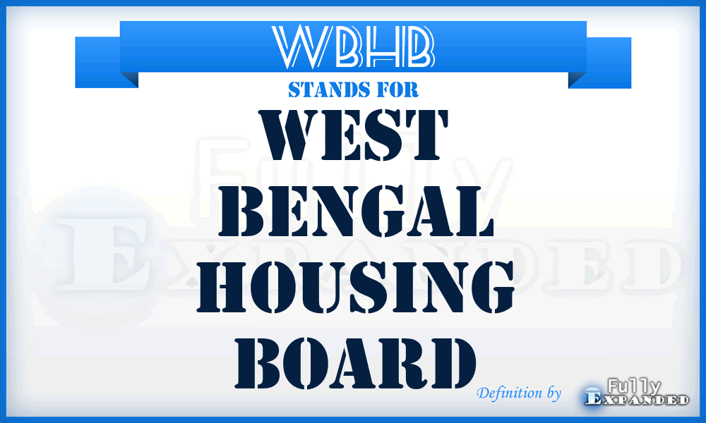 WBHB - West Bengal Housing Board