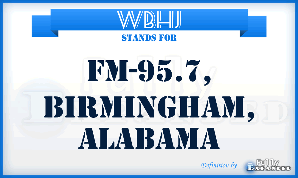 WBHJ - FM-95.7, Birmingham, Alabama