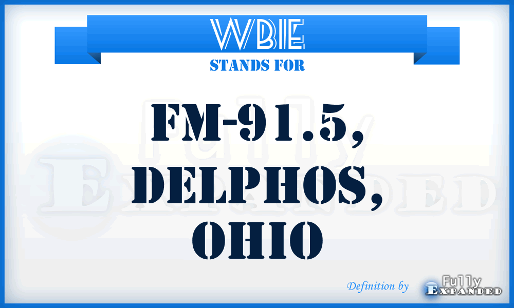 WBIE - FM-91.5, Delphos, Ohio
