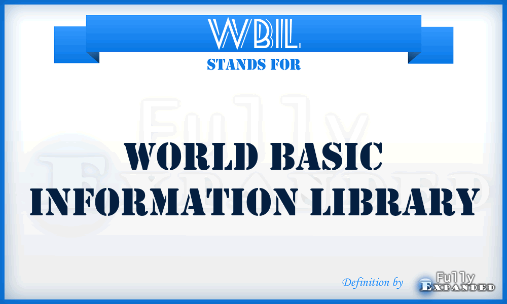 WBIL - World Basic Information Library