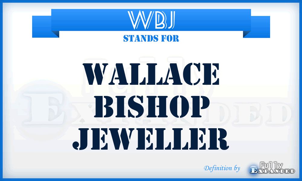 WBJ - Wallace Bishop Jeweller