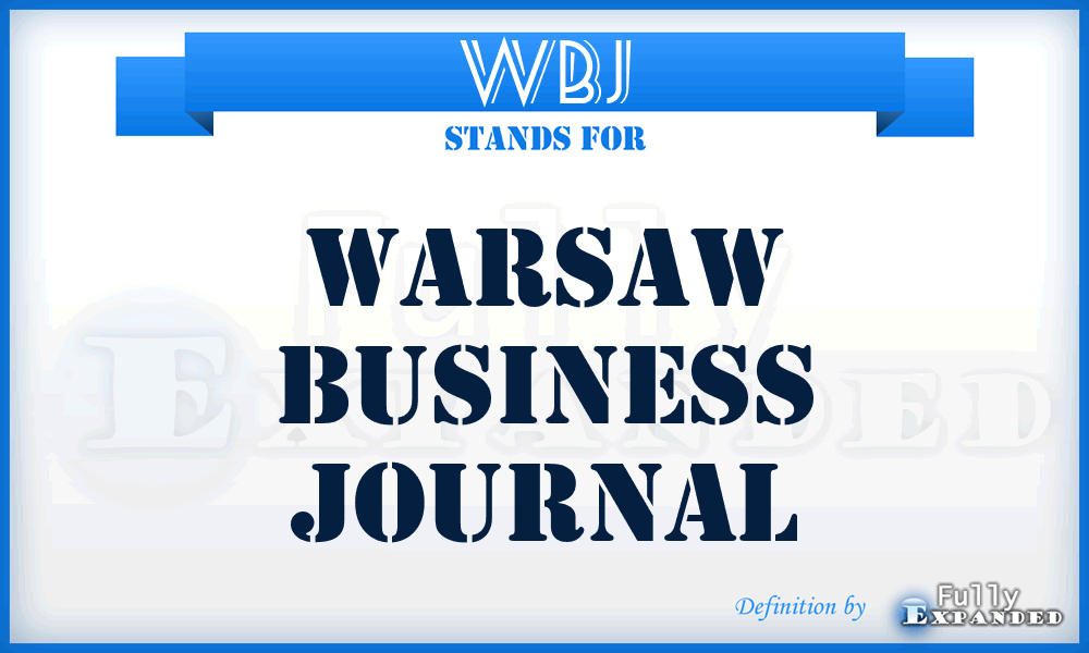 WBJ - Warsaw Business Journal