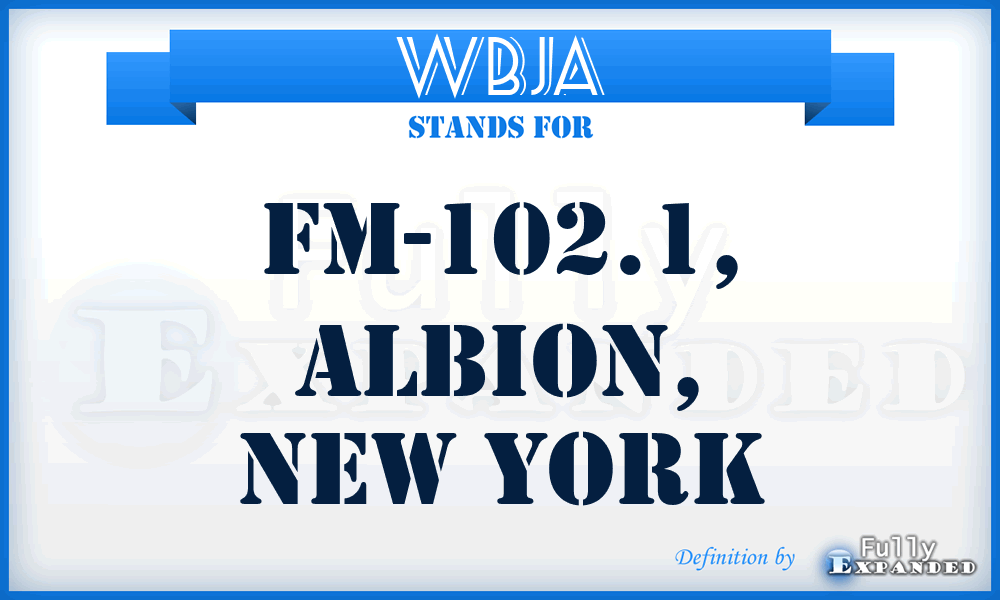 WBJA - FM-102.1, Albion, New York