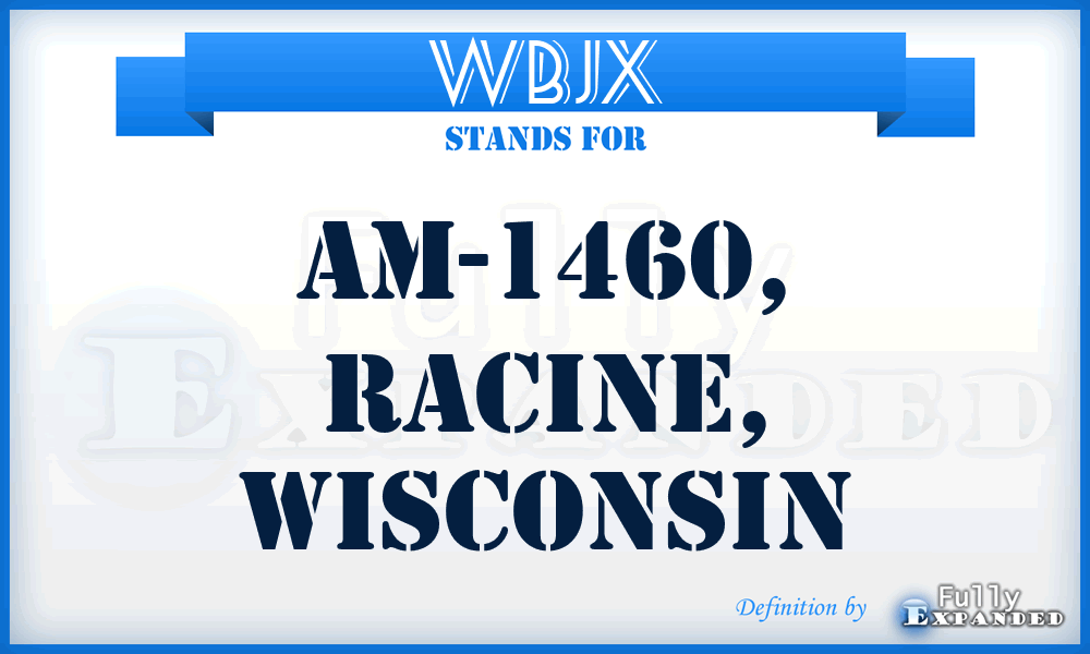 WBJX - AM-1460, Racine, Wisconsin