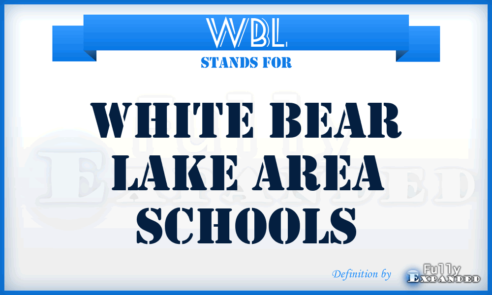 WBL - White Bear Lake Area Schools