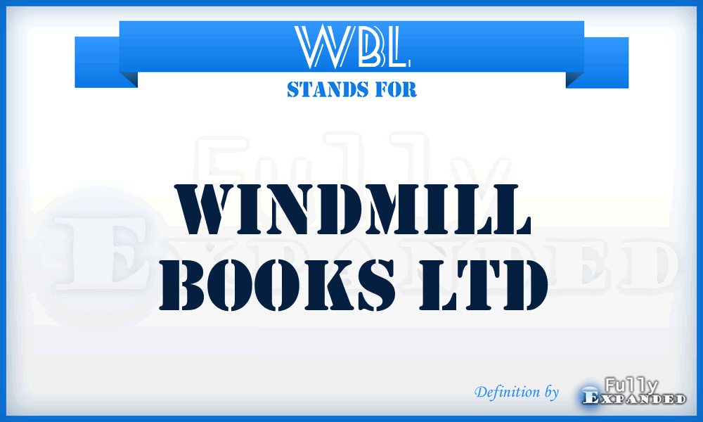 WBL - Windmill Books Ltd