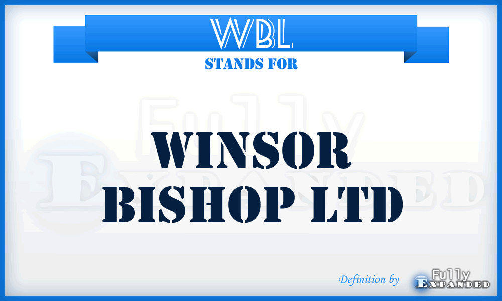 WBL - Winsor Bishop Ltd