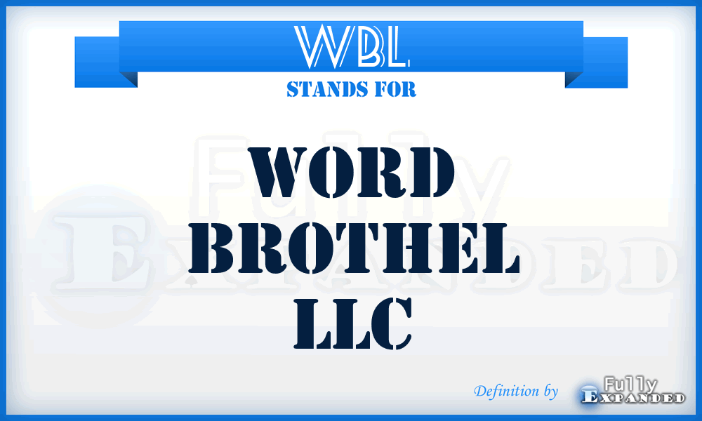 WBL - Word Brothel LLC