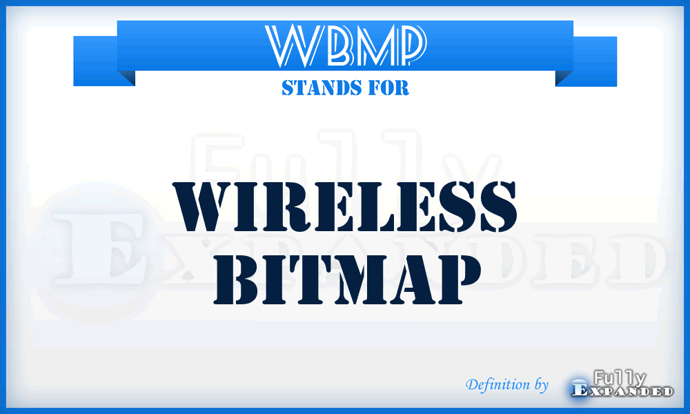 WBMP - Wireless Bitmap