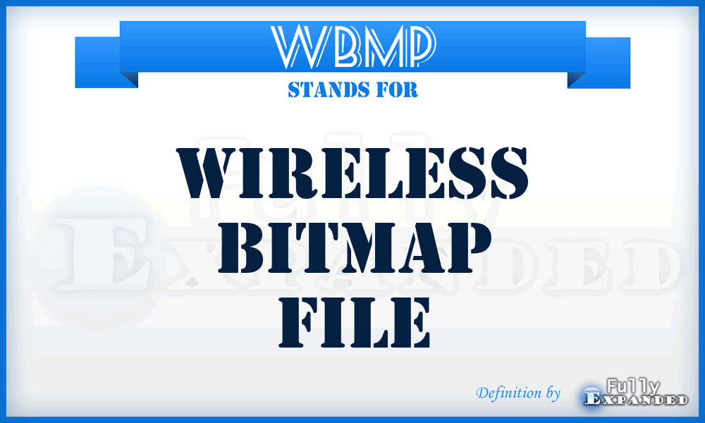 WBMP - Wireless Bitmap file