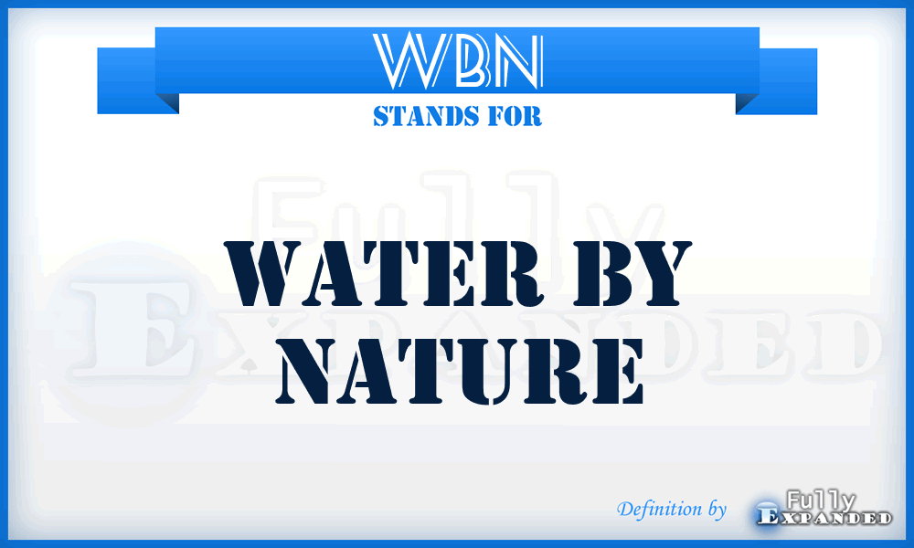 WBN - Water By Nature