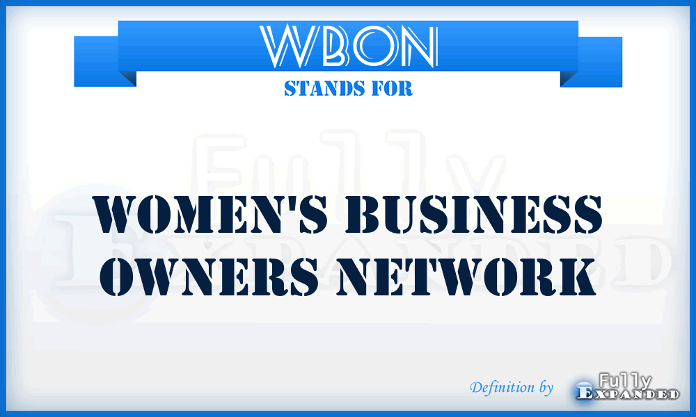 WBON - Women's Business Owners Network
