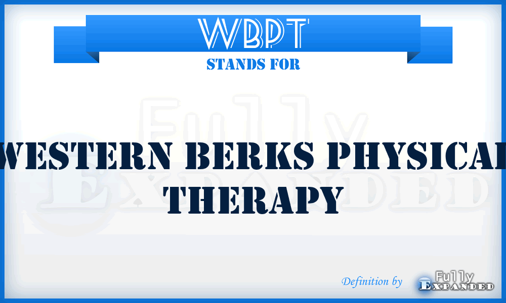 WBPT - Western Berks Physical Therapy