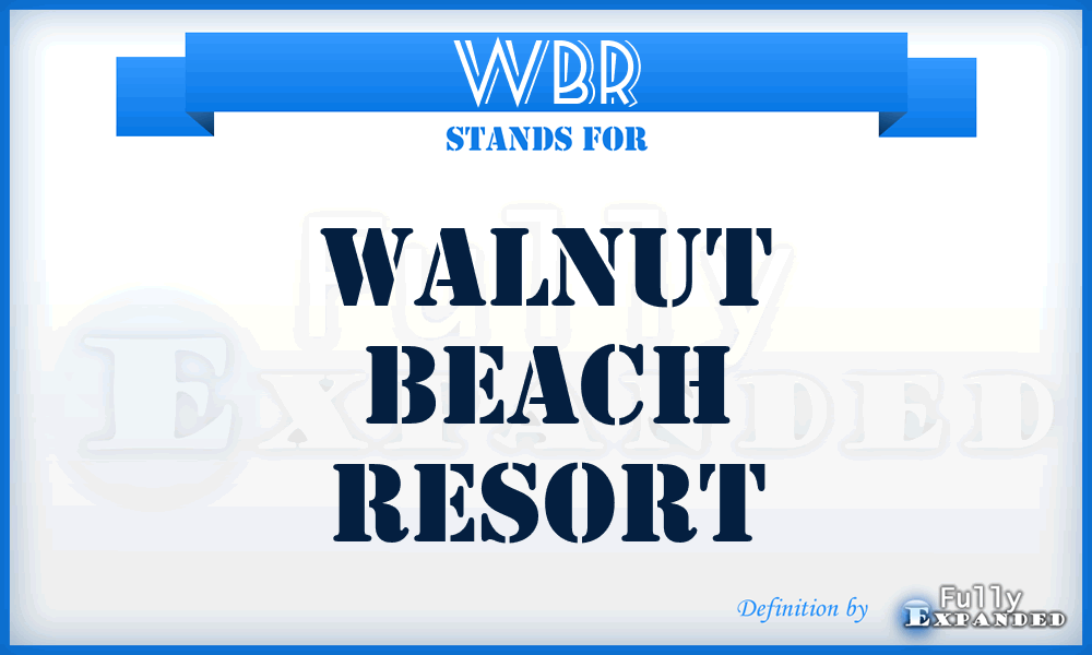 WBR - Walnut Beach Resort