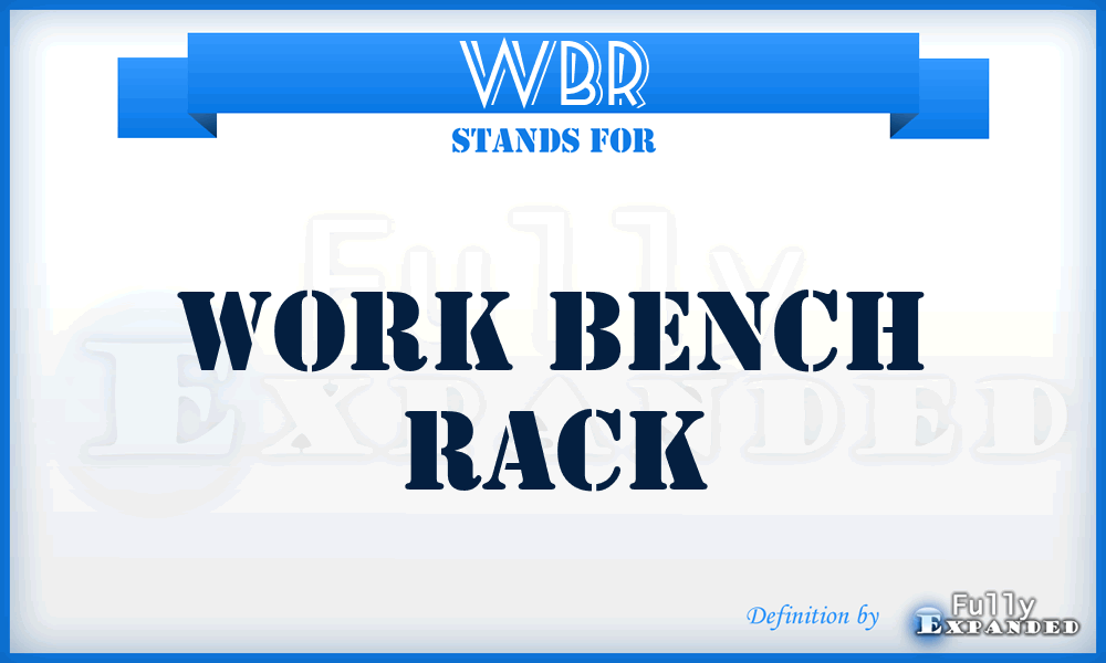 WBR - Work Bench Rack
