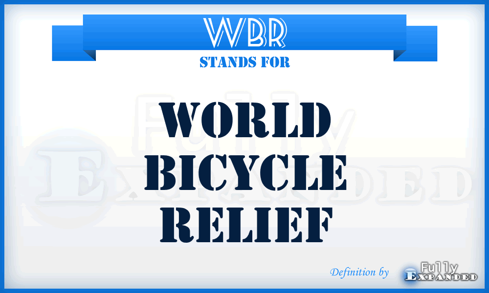 WBR - World Bicycle Relief