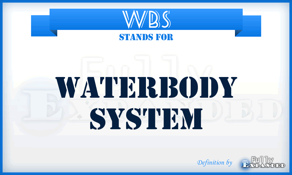 WBS - Waterbody System