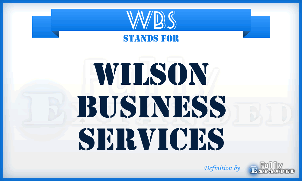 WBS - Wilson Business Services