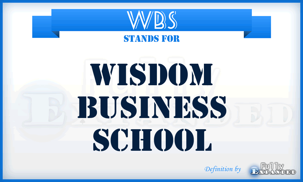 WBS - Wisdom Business School