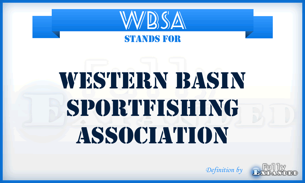 WBSA - Western Basin Sportfishing Association