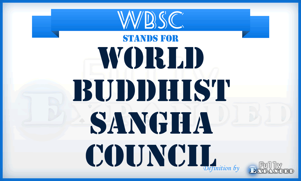 WBSC - World Buddhist Sangha Council