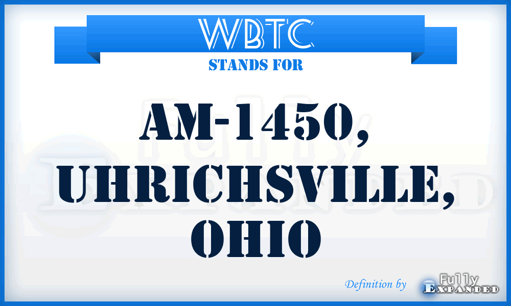 WBTC - AM-1450, Uhrichsville, Ohio