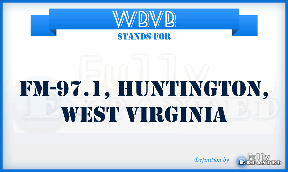 WBVB - FM-97.1, Huntington, West Virginia