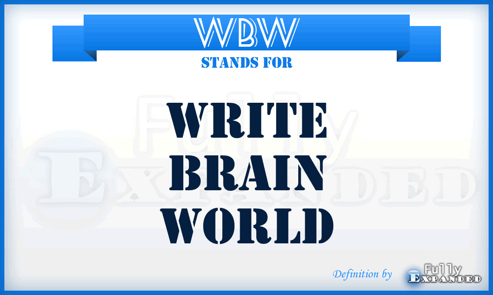 WBW - Write Brain World