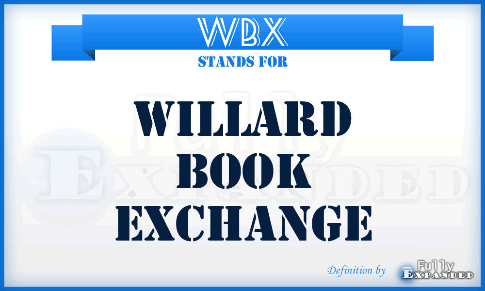 WBX - Willard Book Exchange