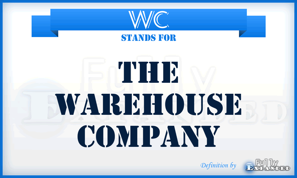 WC - The Warehouse Company