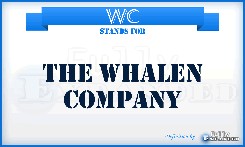 WC - The Whalen Company