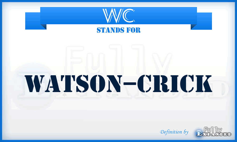WC - Watson–Crick