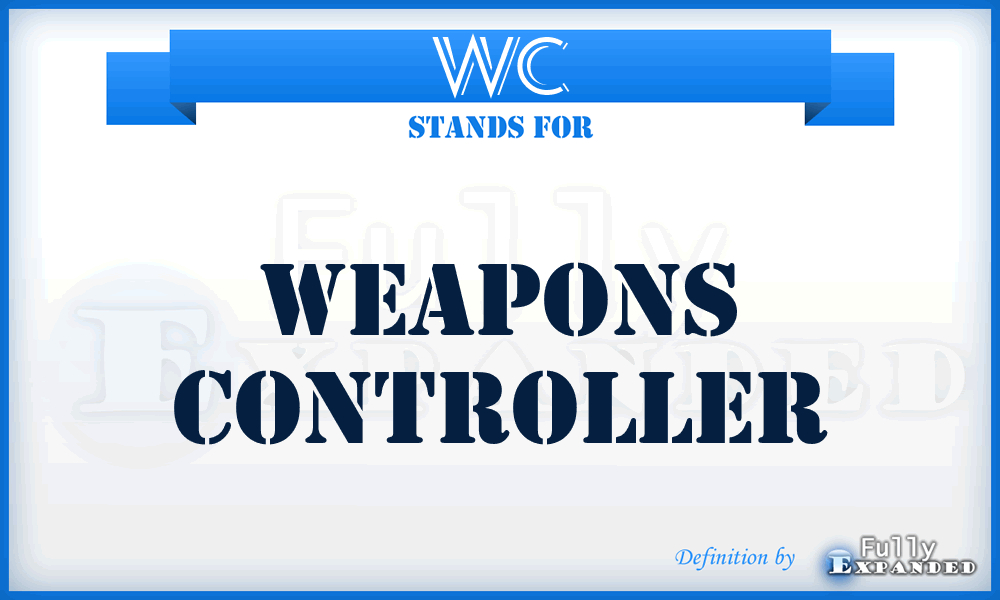 WC - weapons controller