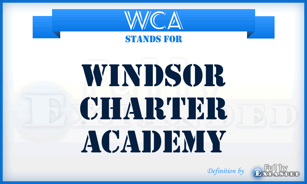 WCA - Windsor Charter Academy